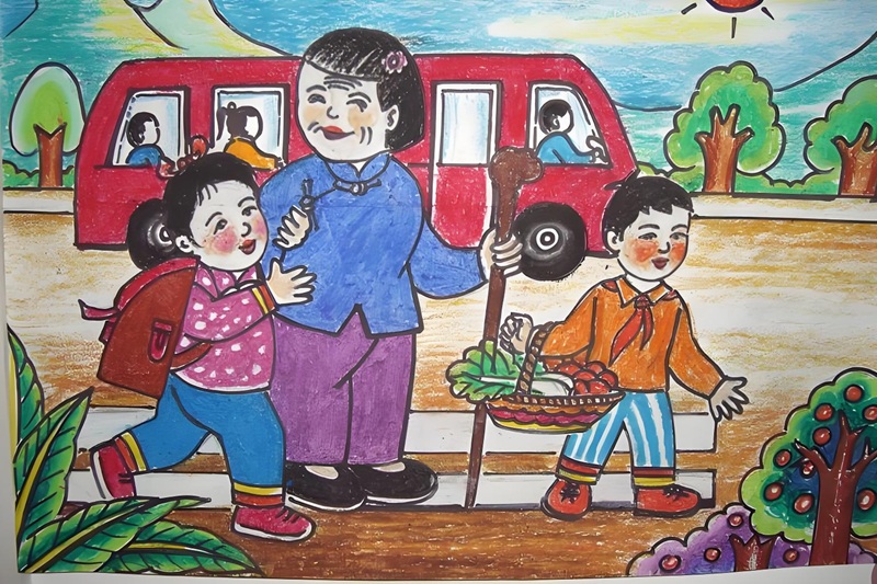 vẽ tranh thiếu nhi làm nghìn việc tốt 19
