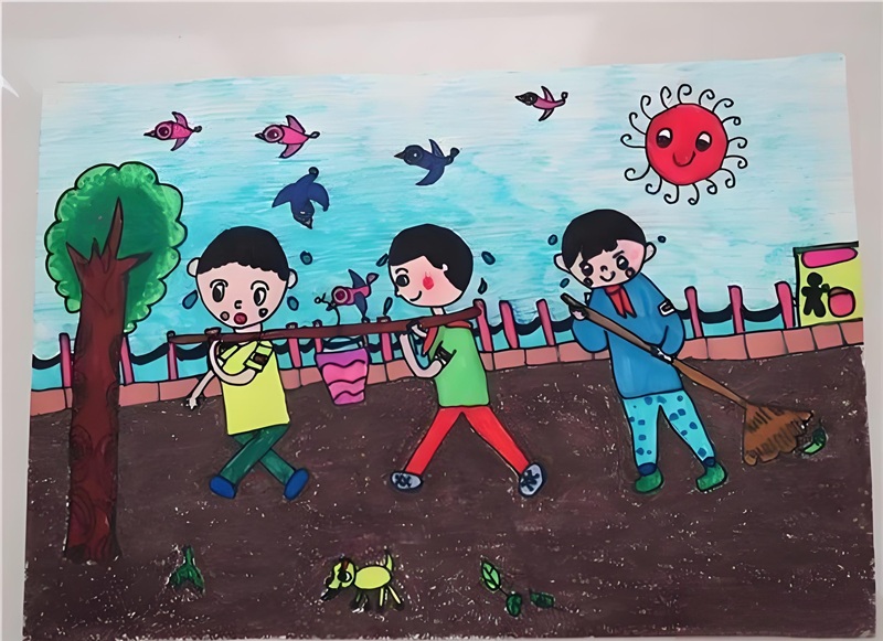 vẽ tranh thiếu nhi làm nghìn việc tốt 23