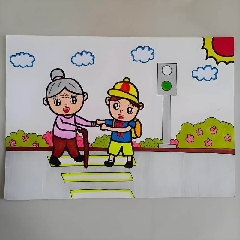 vẽ tranh thiếu nhi làm nghìn việc tốt 3