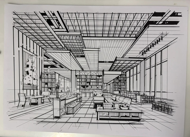 vẽ tranh thư viện trường em 26