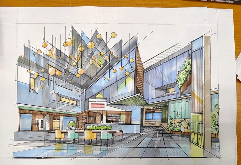 vẽ tranh thư viện trường em 27