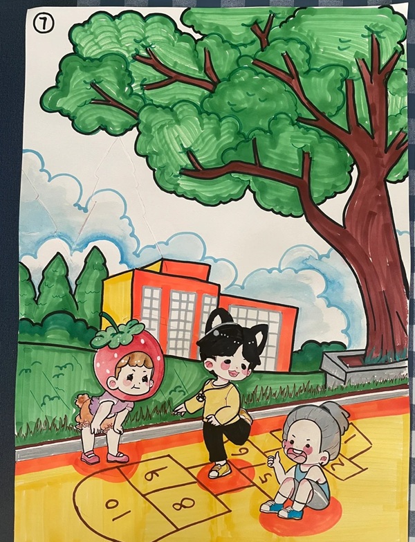 vẽ tranh trò chơi dân gian 12