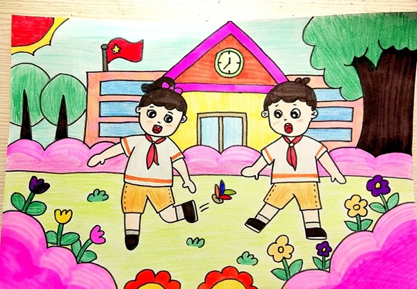 vẽ tranh trò chơi dân gian 23 