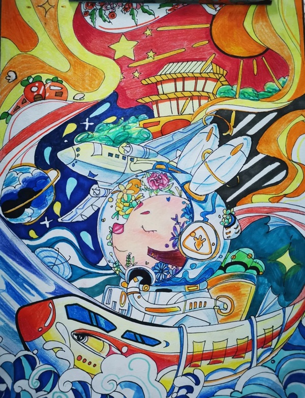 vẽ tranh ước mơ của em 12