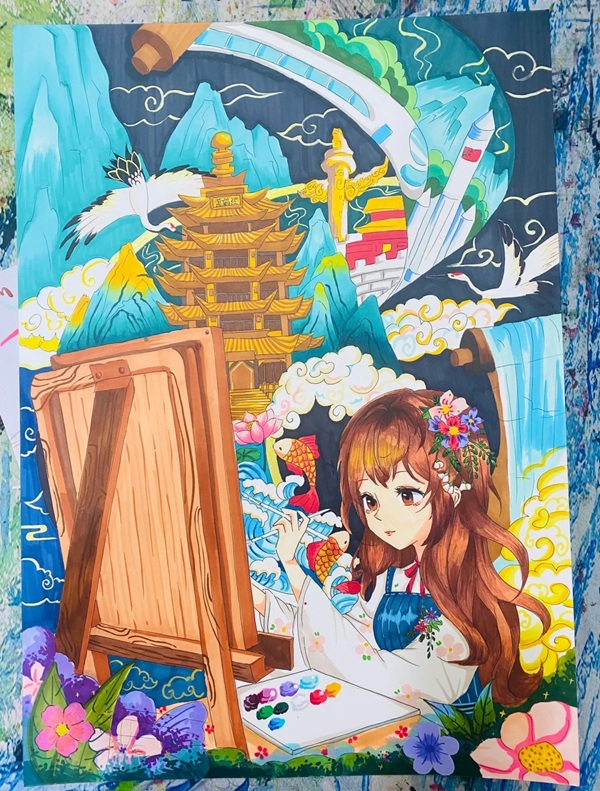 vẽ tranh ước mơ của em 2