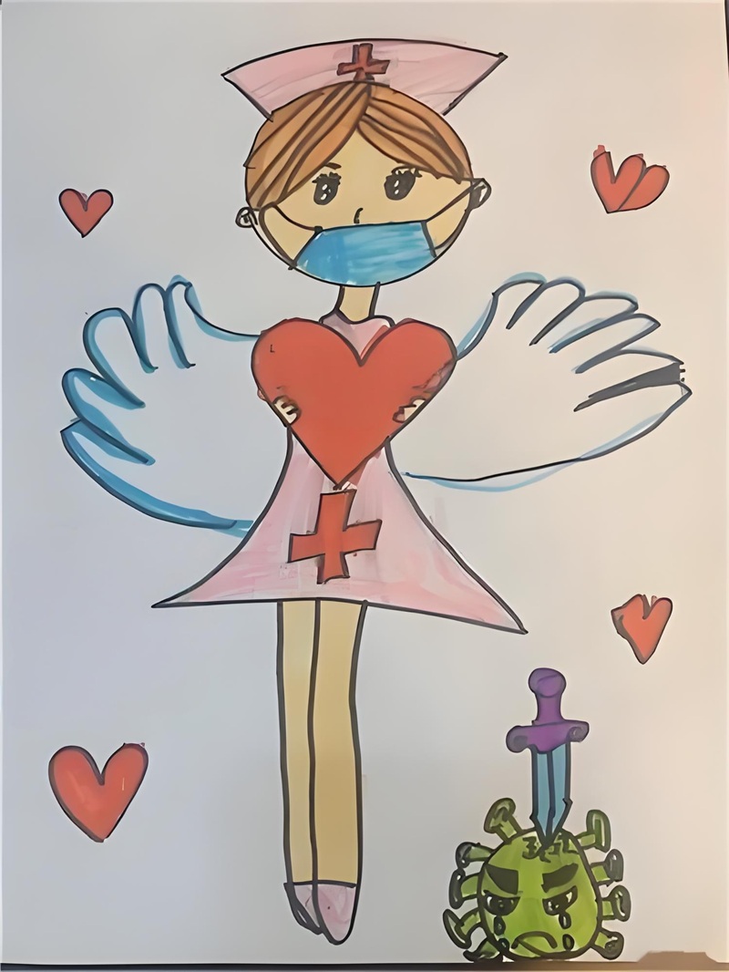 vẽ tranh ước mơ của em làm bác sĩ 18