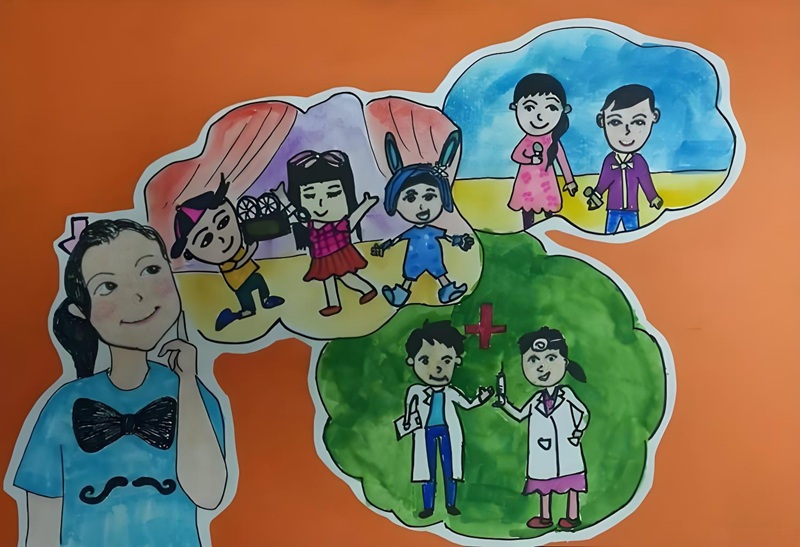 vẽ tranh ước mơ của em làm bác sĩ 23