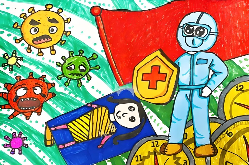 vẽ tranh ước mơ của em làm bác sĩ 25