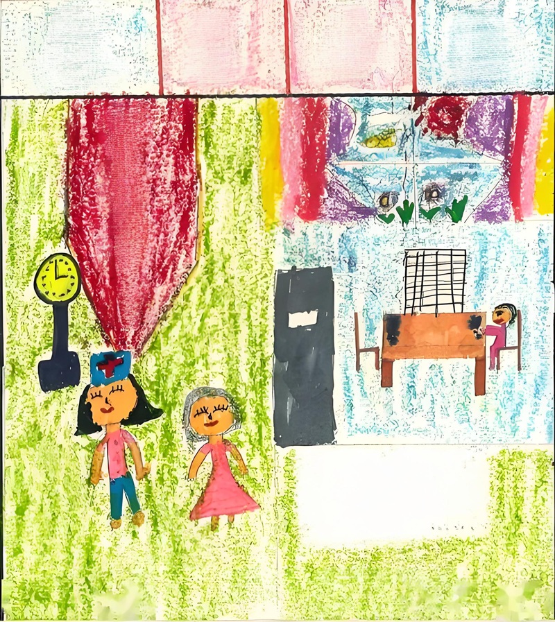 vẽ tranh ước mơ của em làm bác sĩ 26