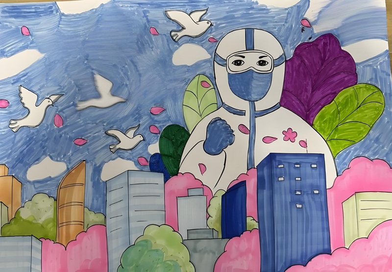 vẽ tranh ước mơ của em làm bác sĩ 27