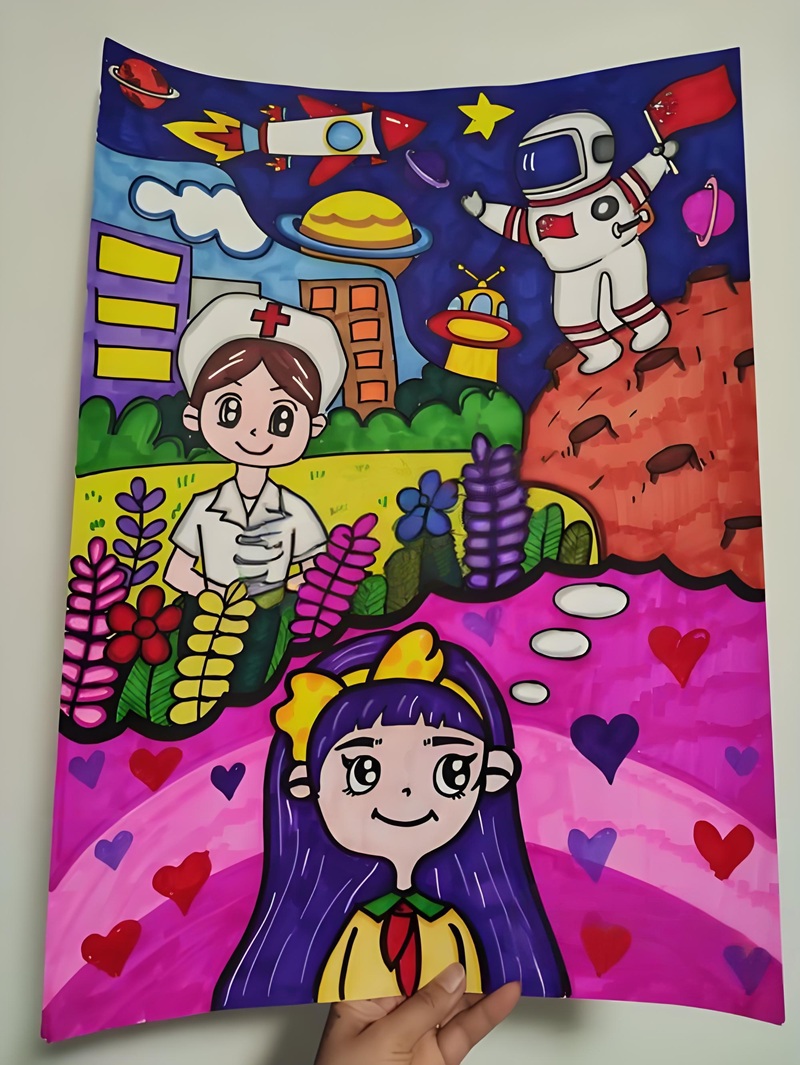 vẽ tranh ước mơ của em làm bác sĩ 30