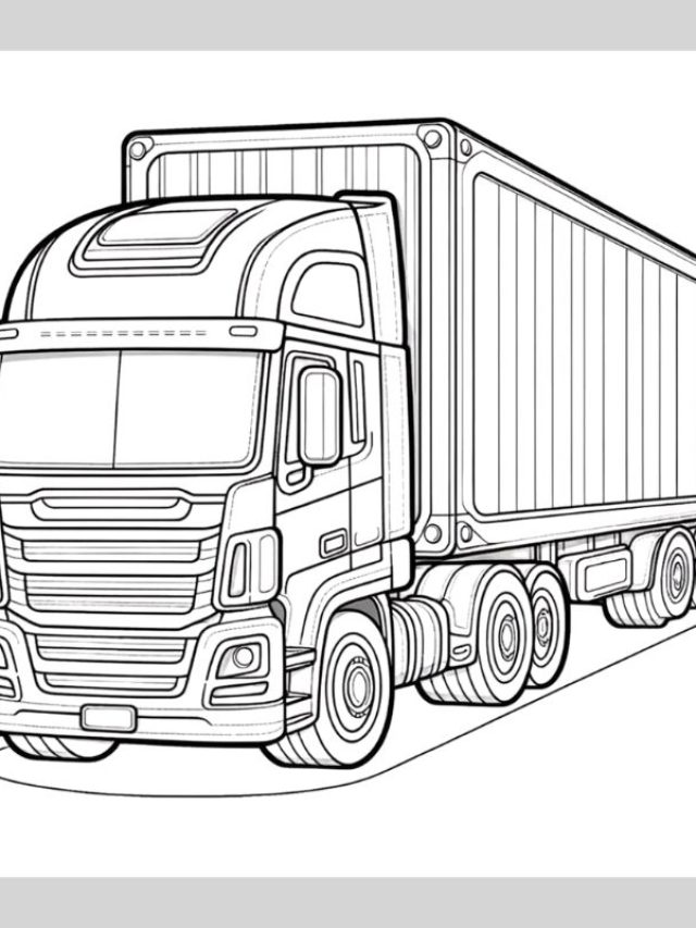 tô màu xe container (11)