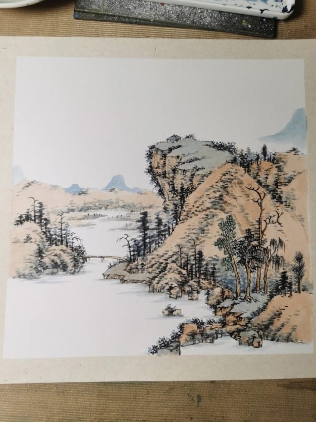 tranh sơn thủy hữu tình 26