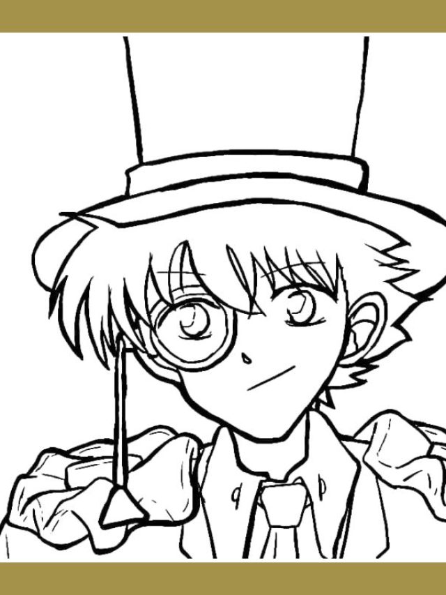 tranh tô màu kaito kid (8)