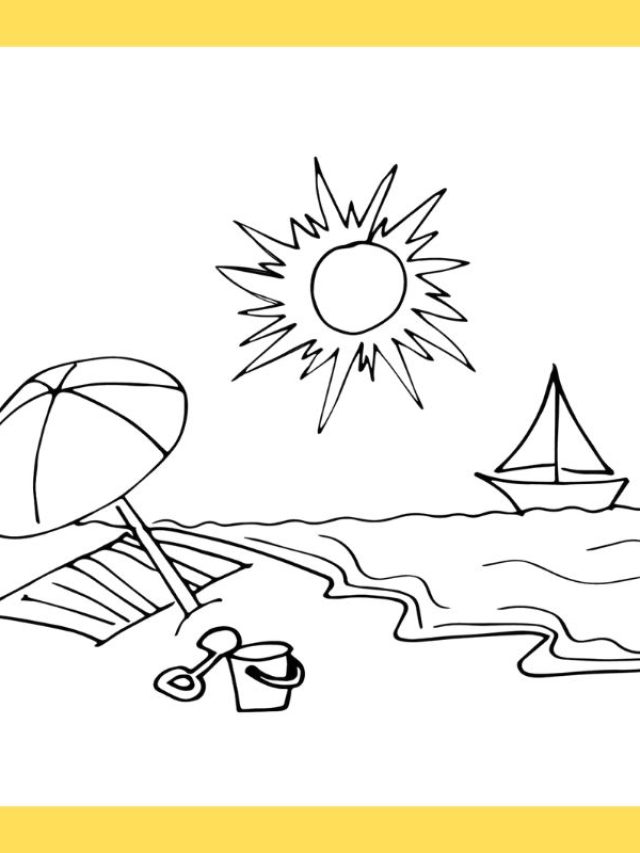 tranh tô màu phong cảnh bãi biển (12)
