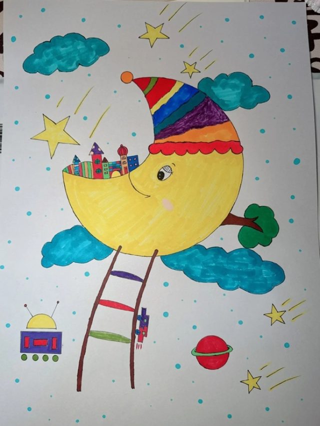 tranh vẽ em yêu khoa học 23