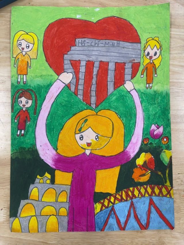 tranh vẽ lăng bác 21