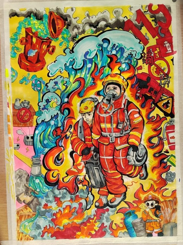 tranh vẽ phòng cháy chữa cháy 23