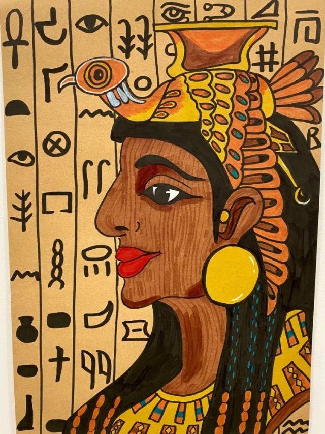 vẽ tranh ai cập cổ đại 9