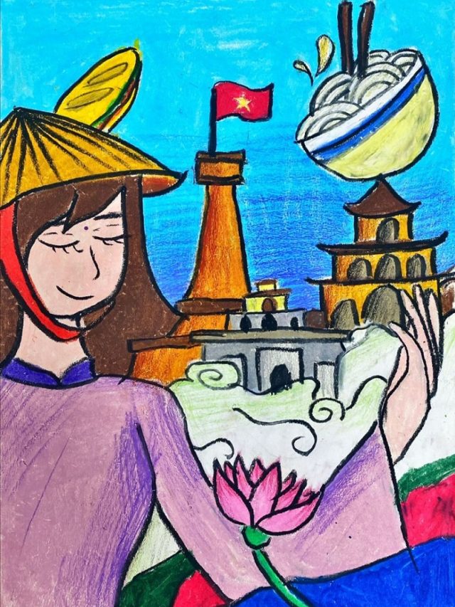 vẽ tranh em yêu hà nội 17