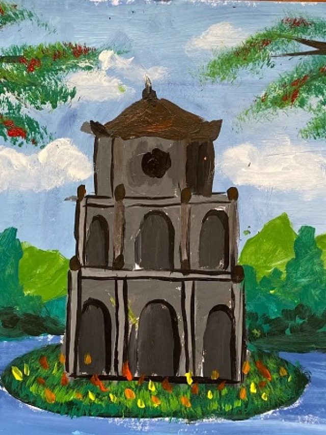 vẽ tranh hồ gươm