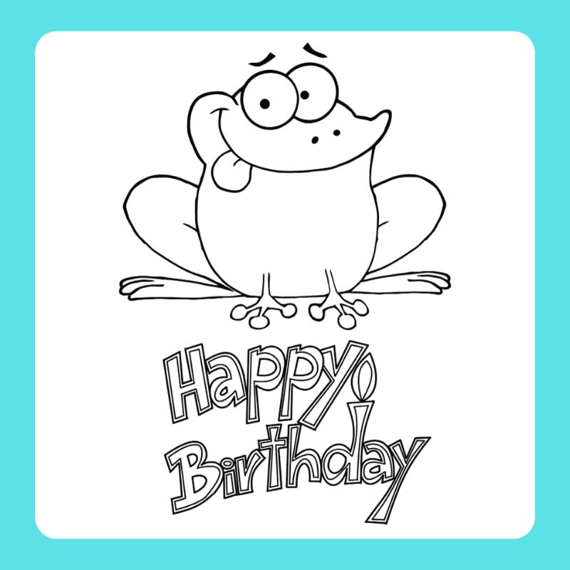 happy birthday tô màu chữ