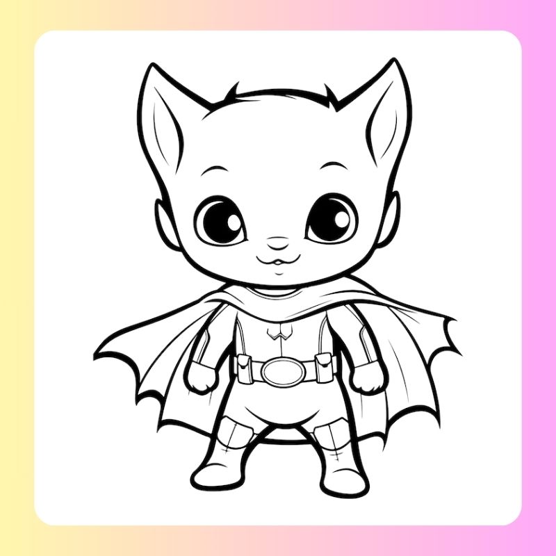 hình tô màu batman