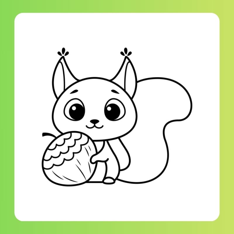 tô màu con sóc (3)