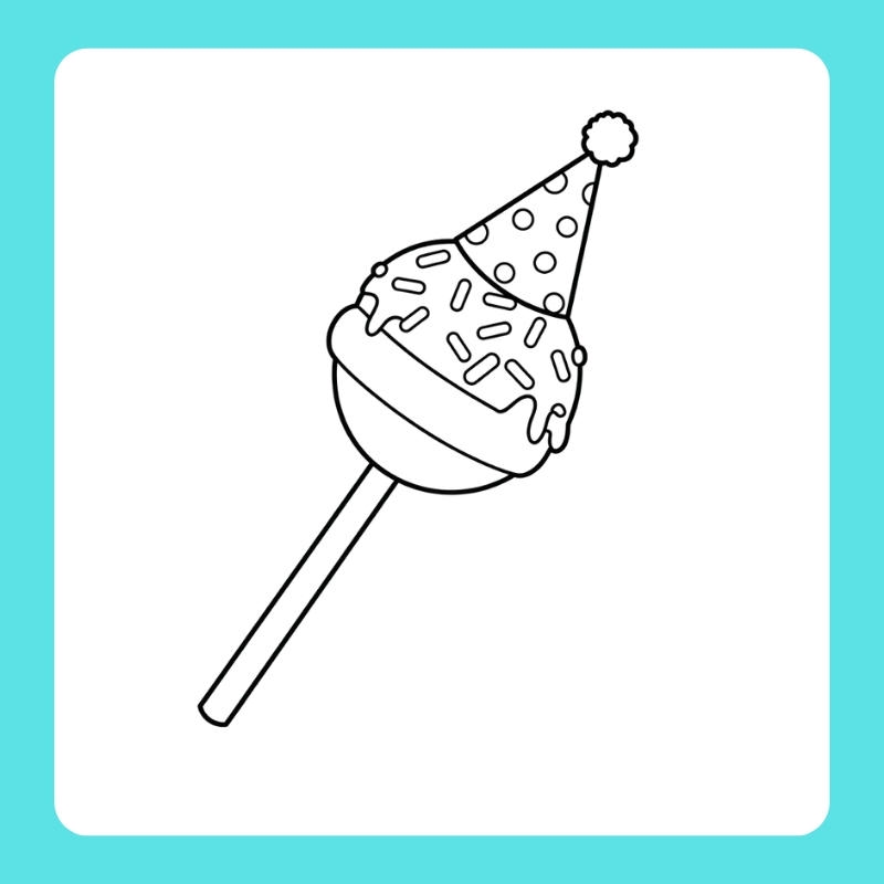 tô màu hình kẹo mút