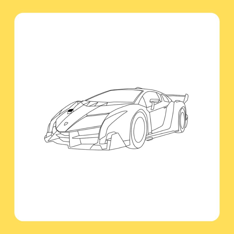 tô màu siêu xe lamborghini