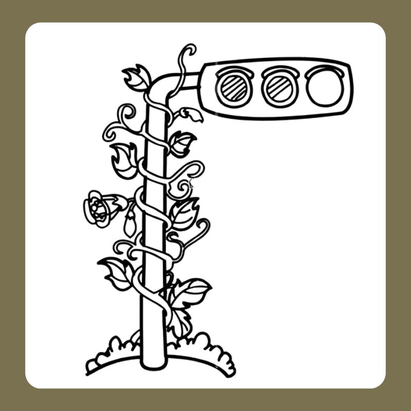 tô màu tín hiệu đèn giao thông