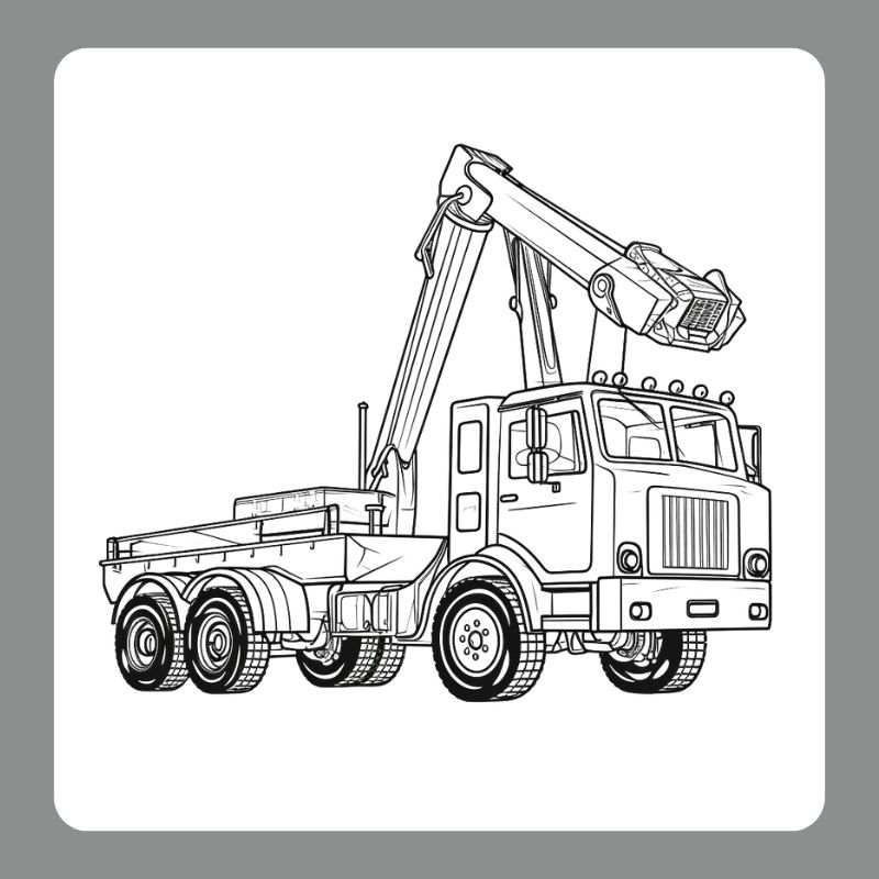 tô màu xe cẩu (15)