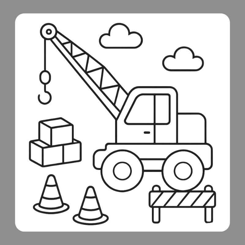 tô màu xe cẩu (19)