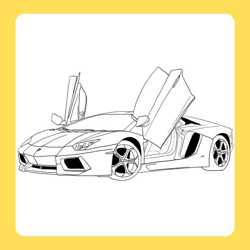 tô màu xe lamborghini (3)