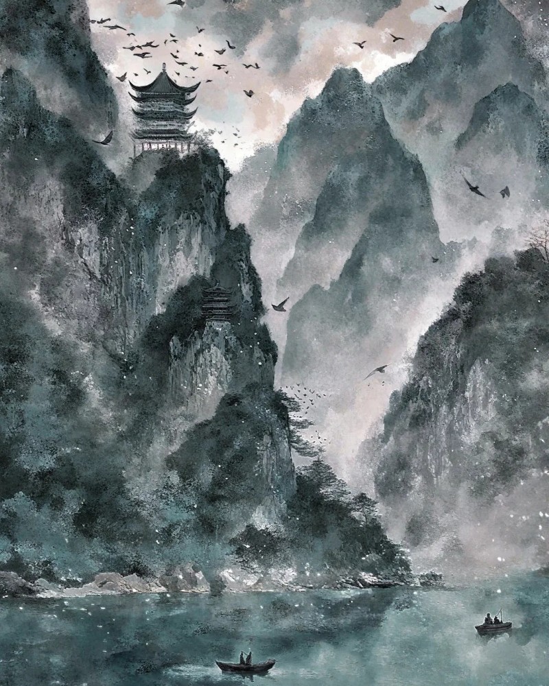 tranh sơn thủy hữu tình 20