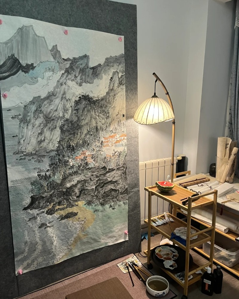 tranh sơn thủy hữu tình 27