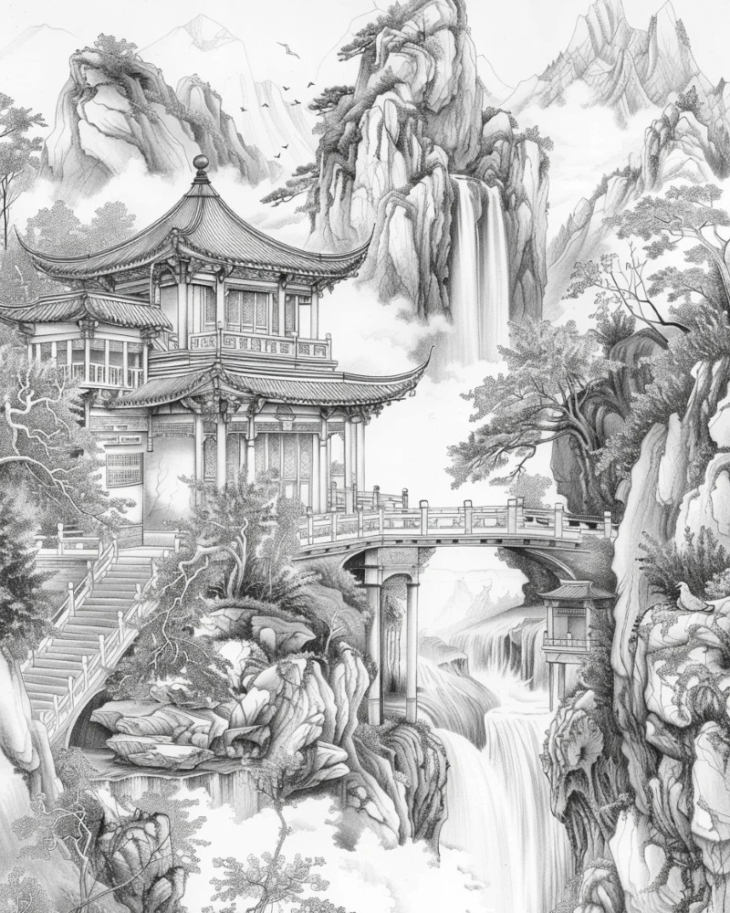 tranh sơn thủy hữu tình 30