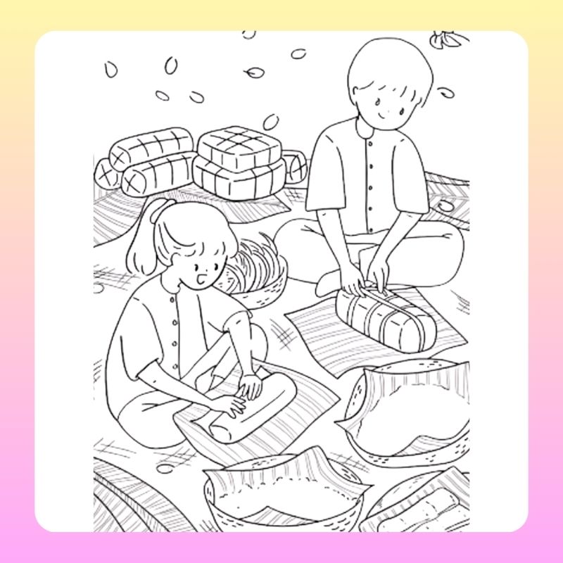tranh tô màu bánh chưng (10)