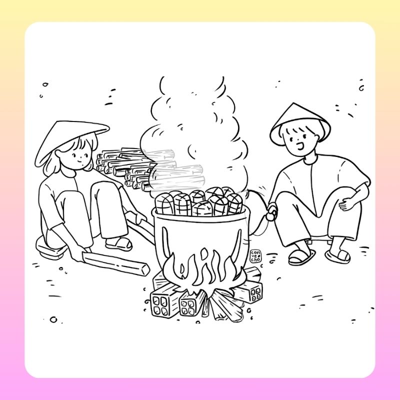 tranh tô màu bánh chưng (9)