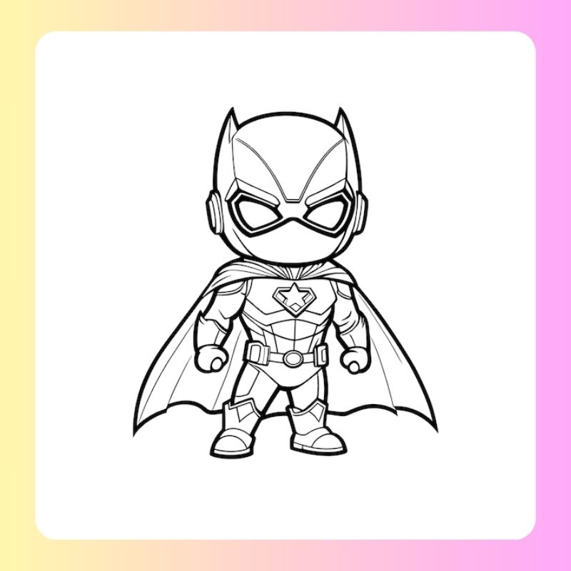 tranh tô màu batman