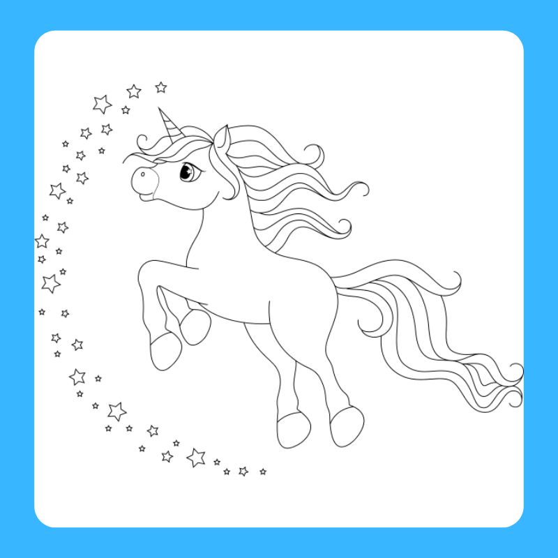 tranh tô màu ngựa pony (21)