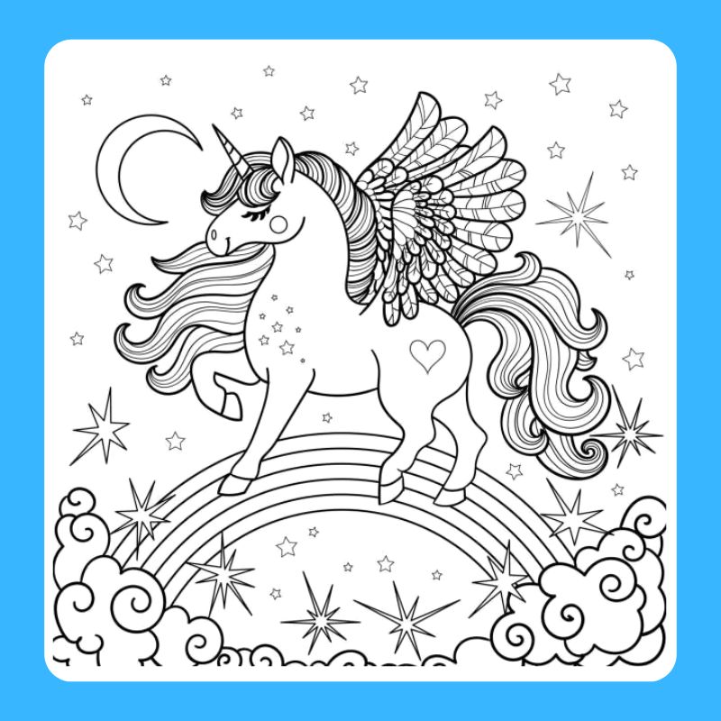tranh tô màu ngựa pony (22)