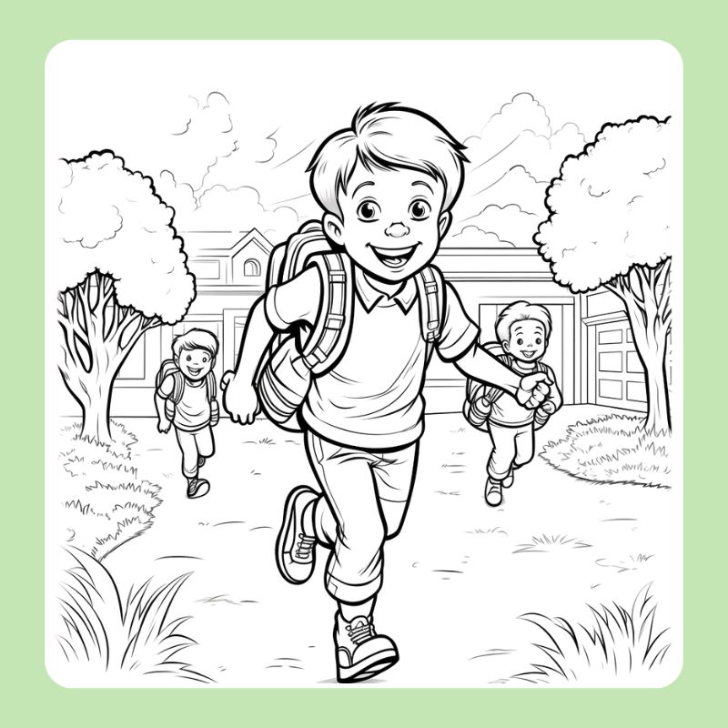 tranh tô màu trường tiểu học (12)