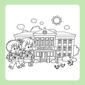 tranh tô màu trường tiểu học (13)