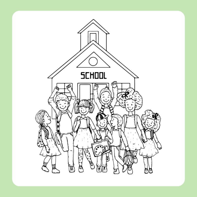 tranh tô màu trường tiểu học (20)