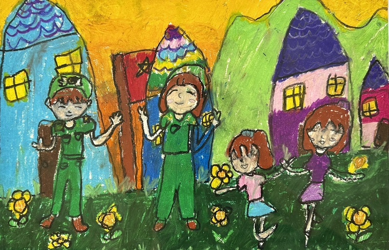 tranh vẽ công an nhân dân 22
