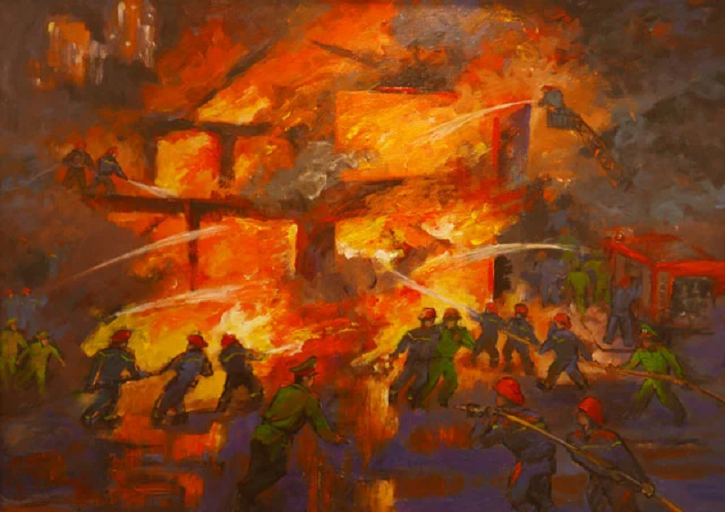 tranh vẽ công an nhân dân 7