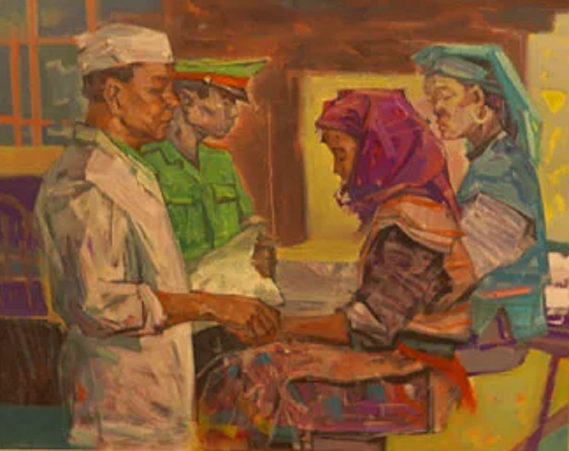 tranh vẽ công an nhân dân 9