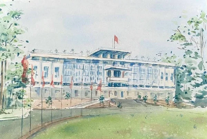tranh vẽ danh lam thắng cảnh việt nam 12