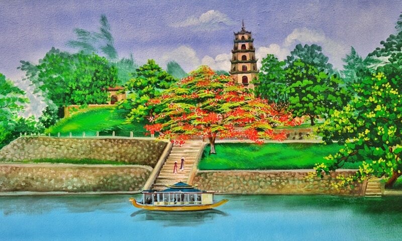 tranh vẽ danh lam thắng cảnh việt nam 20